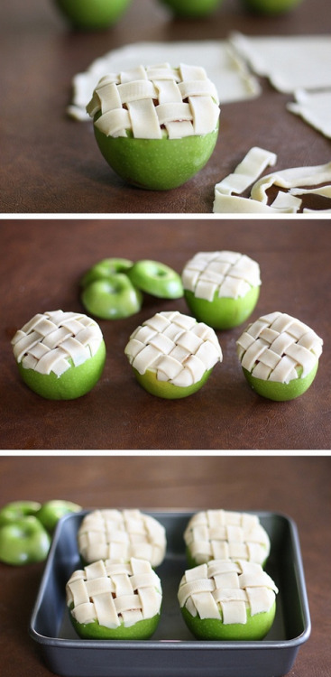 annihilati0nn:  swiggity-swision-not-my-division:  bloody-men-with-blue-eyes:  fuckyeah-nerdery:  thecakebar:  Apple Pie Baked inside of Apples Tutorial  Isn’t this like hollowing out a corpse, then putting someone else’s organs inside and cooking