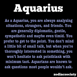 godtricksterloki:  zodiacsociety:  Aquarius