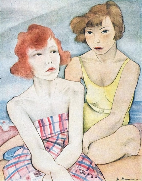 amare-habeo:Jeanne Mammen (German, 1890  – 1976) On The Beach, N/Dvia zeezrom