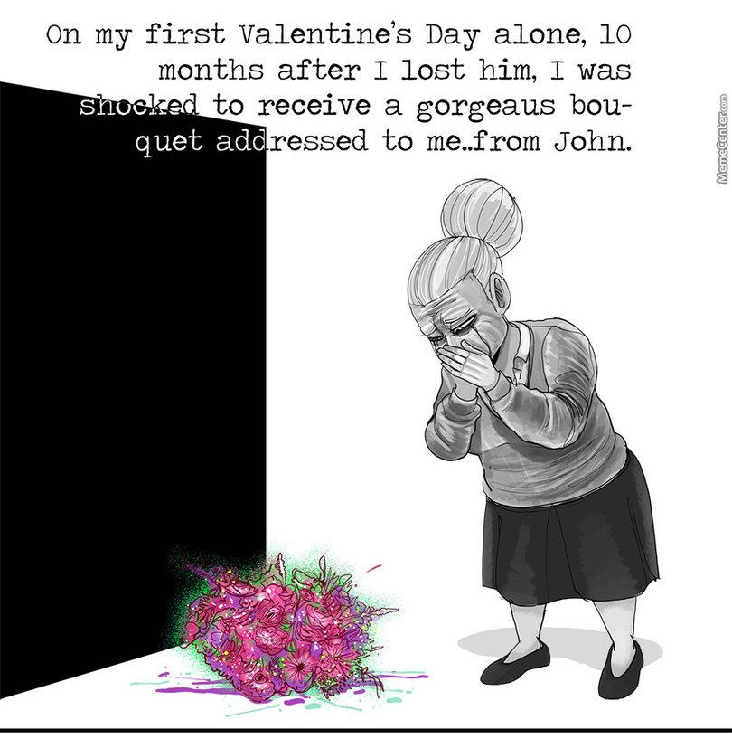 fuckyeahcomicsbaby:  Love doesn’t just stop when someone passes  @dommebadwolff23
