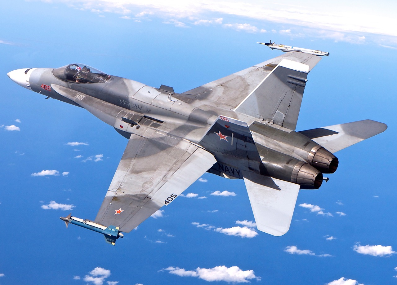 toocatsoriginals:  VFA-204 F/A-18A  “River Rattlers” in Adversary Paint Scheme