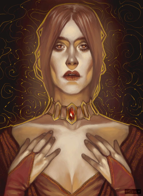 harteus:|| death by fire is the purest deathmelisandre bust comission for www.majjicka.tumblr.com