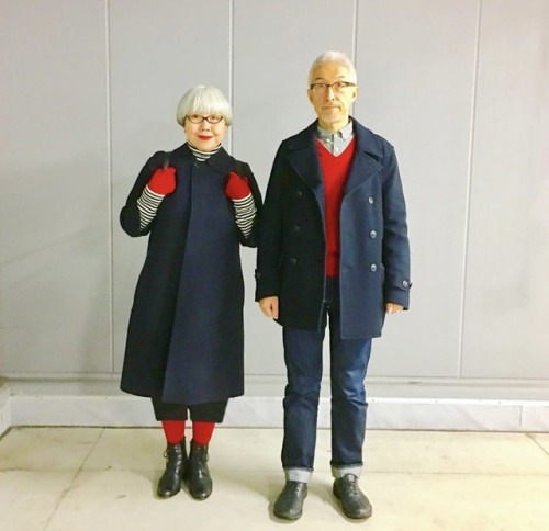 sancty:This Japanese couple, who have been married for 37 years, share their matching outfits on the