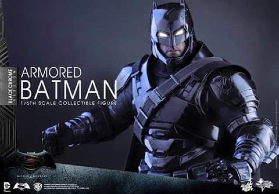 longlivethebat-universe:  Hot Toys Black Chrome Edition Armored Batman 