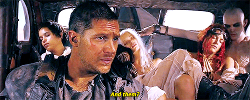 lutsanguisargilla:  jamexmcavoy-deactivated20150919:“You done this before?”“Many times.”  I love Furiosa at a level that I haven’t accessed yet.The distance in her eyes rings ancient bells.