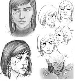 letitbear:Some Pharah sketches and random doodles.boy i should draw more i’m a mess…