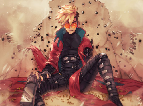 Reuploading My Vash Art (my Account Was Deleted) So I'd Appreciate Some Reblogs To Get The Word Out.