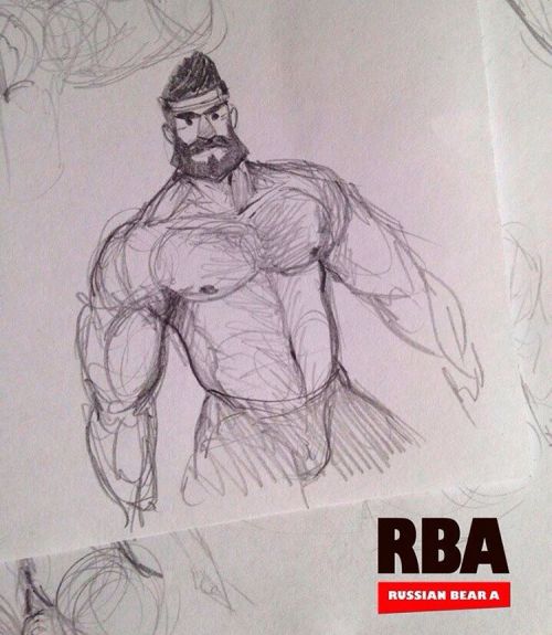 #art #baer #lovebear #baby #gaybaer #gay #gayart #musclebear #traditionalart #love #happy #woof #lov