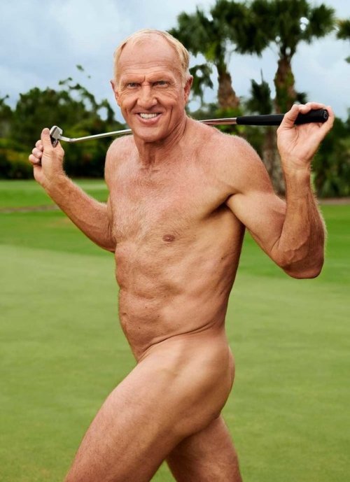 jsr100:maturemenareus:maturedadsandmen: Photos of golfer, Greg Norman, age 63, from ESPN’s 2018 Body