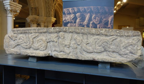 Sigurd Grave Cover at the Yorkshire Museum, York, 27.8.16. The cover is decorated with images of Sig