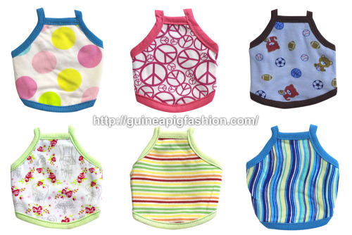 New on shop! 6 tank tops added. Available at Guinea Pig Fashion