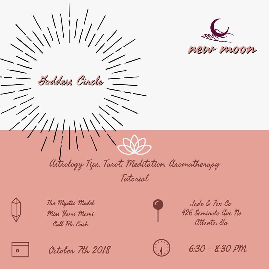 I am super excited to announce that me and some friends are hosting a Goddess circle in honor of the Libra New Moon on October 7th. The night will consist of astrology tips provided by yours truly, a group meditation led by @missyamimami and an...