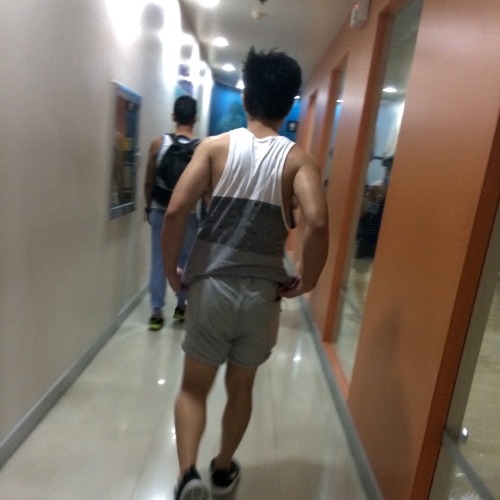 Cute chinito boy in local gym bro