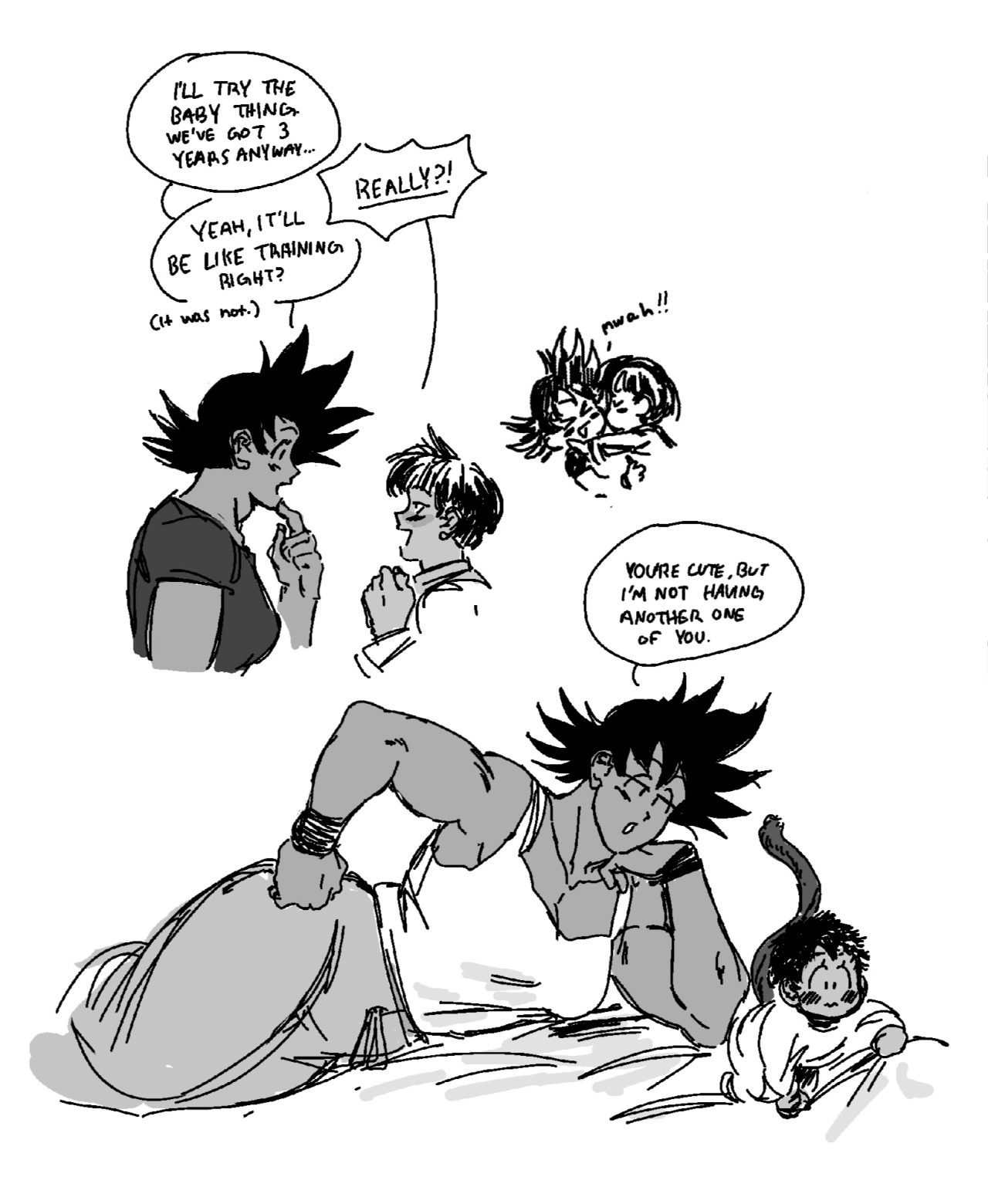 Dragon Ball 63 — Yo, I love your genderbent designs! I especially