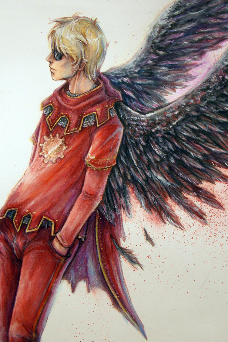 psychocereals:  AND DONE! YEAH!Those wings were a great thing to paint, a lot of