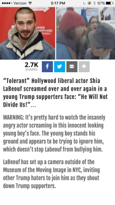 ultralaser: actuallyclintbarton:  intosnarkness:   littleredrover:  crunchthedeerstroyer:   tsunderrated: Lmao fuck off, he was saying Nazi slang in front of a camera and Shia attacked him like a hungry dog. It’s amazing how a lack of intelligence can