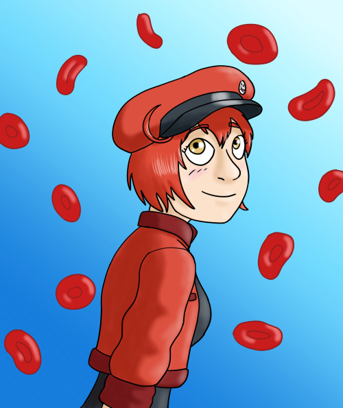Another piece from a speedpaint. I’ve been meaning to draw some Cells at Work fanart and RBC’s cute.