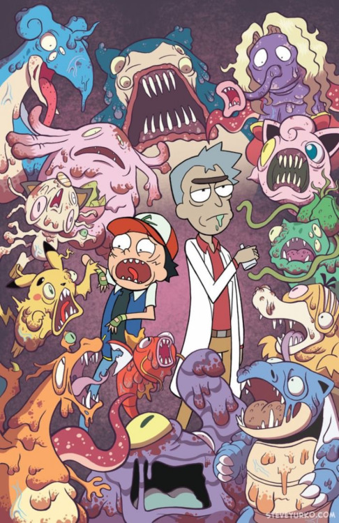 cloudytheraikou:C-C-Comon Morty! *burp* We Got…Got…Got to catch em all!I love Rick and Morty so this