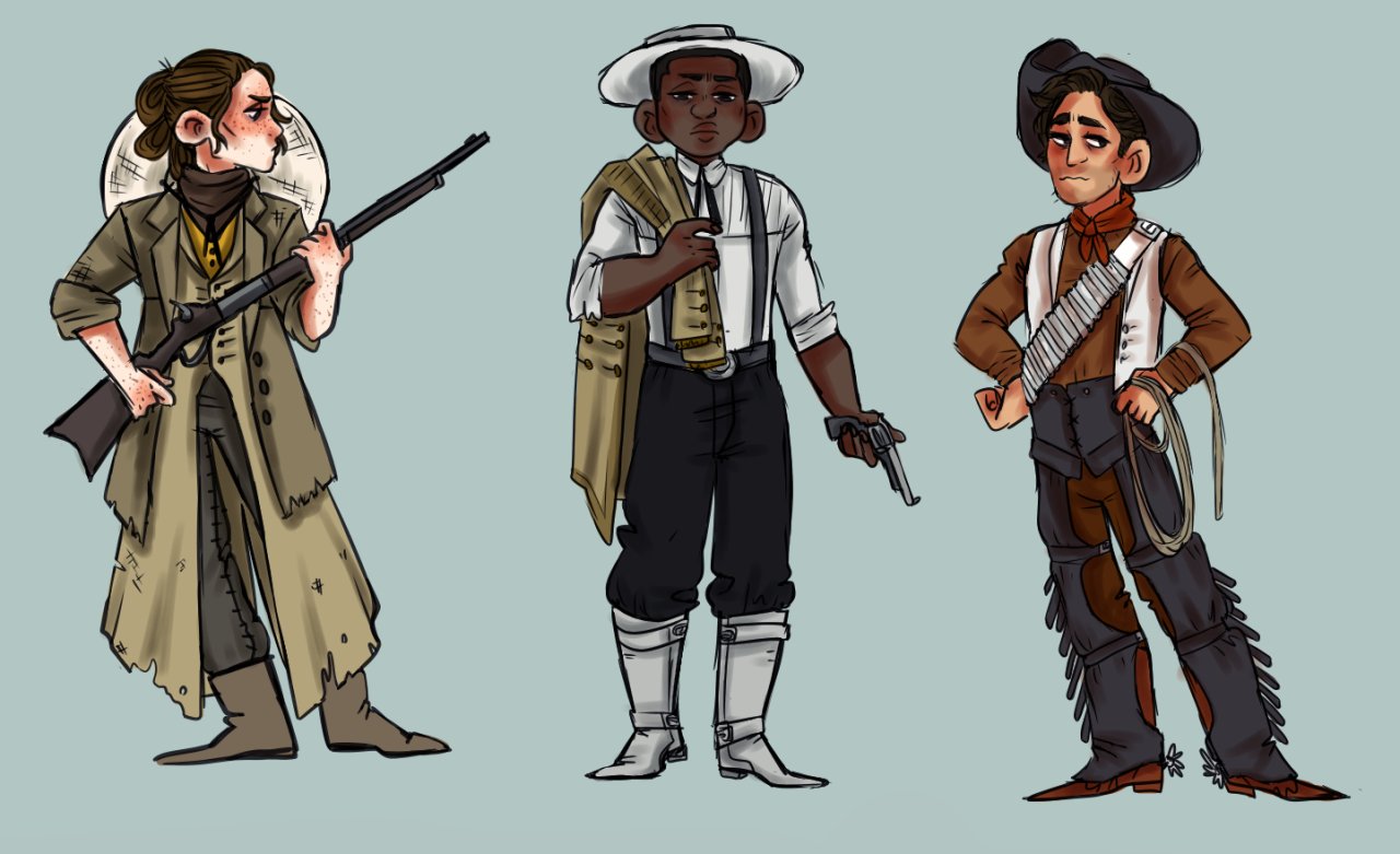 parttimedragon:  eggpreg:  came up with a little star wars western au today…the