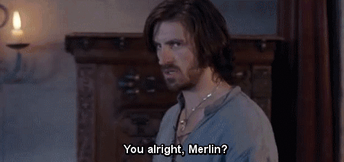 royalprat:natcrawlers:One of my favourite Merlin/Gwaine moments. Before anything started, Gwaine ask