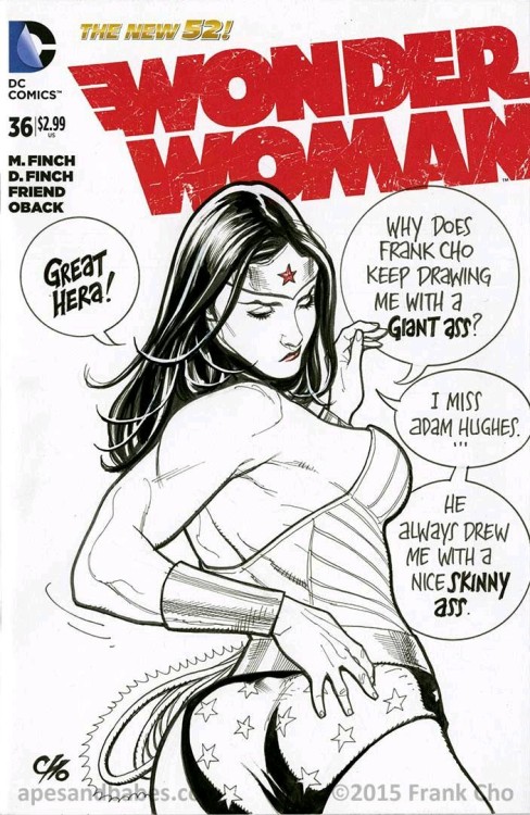 princessofthespetsnaz:Some Frank Cho humour( via Pinterest).