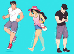 vimeddiart:  Quick DC and Marvel drawings for summerrr