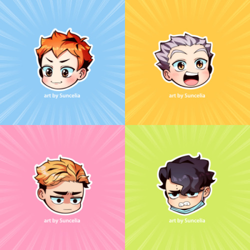 Haikyuu!! MSBY StickersThe stickers and other stuff are available on my Redbubble!www.redbub