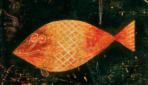 lapitiedangereuse:Paul Klee, Fish Magic, 1925. Oil and watercolor on canvas on panel.