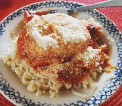 Homemade Chicken Parmesean…….comprised