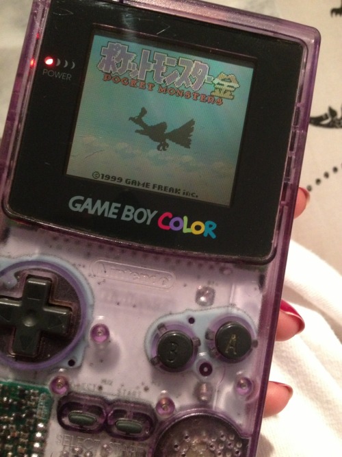 agirlinjapan:  Used game boy color games in Japan 