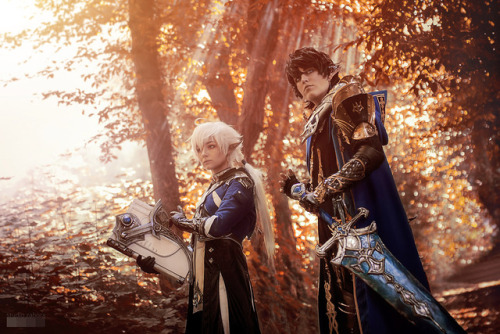 We did another photoshoot with Alphinaud and Aymeric and this time with sword! Still want to make so