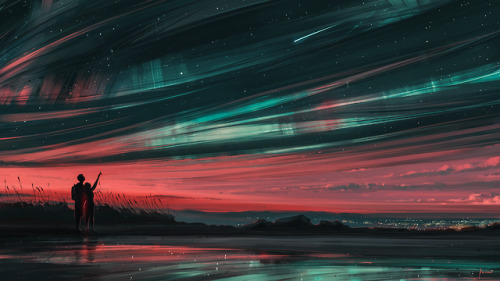 aenamiart:Stars and YouInstagram - www.instagram.com/aenami.art Print Shop - https://society6.com/ae