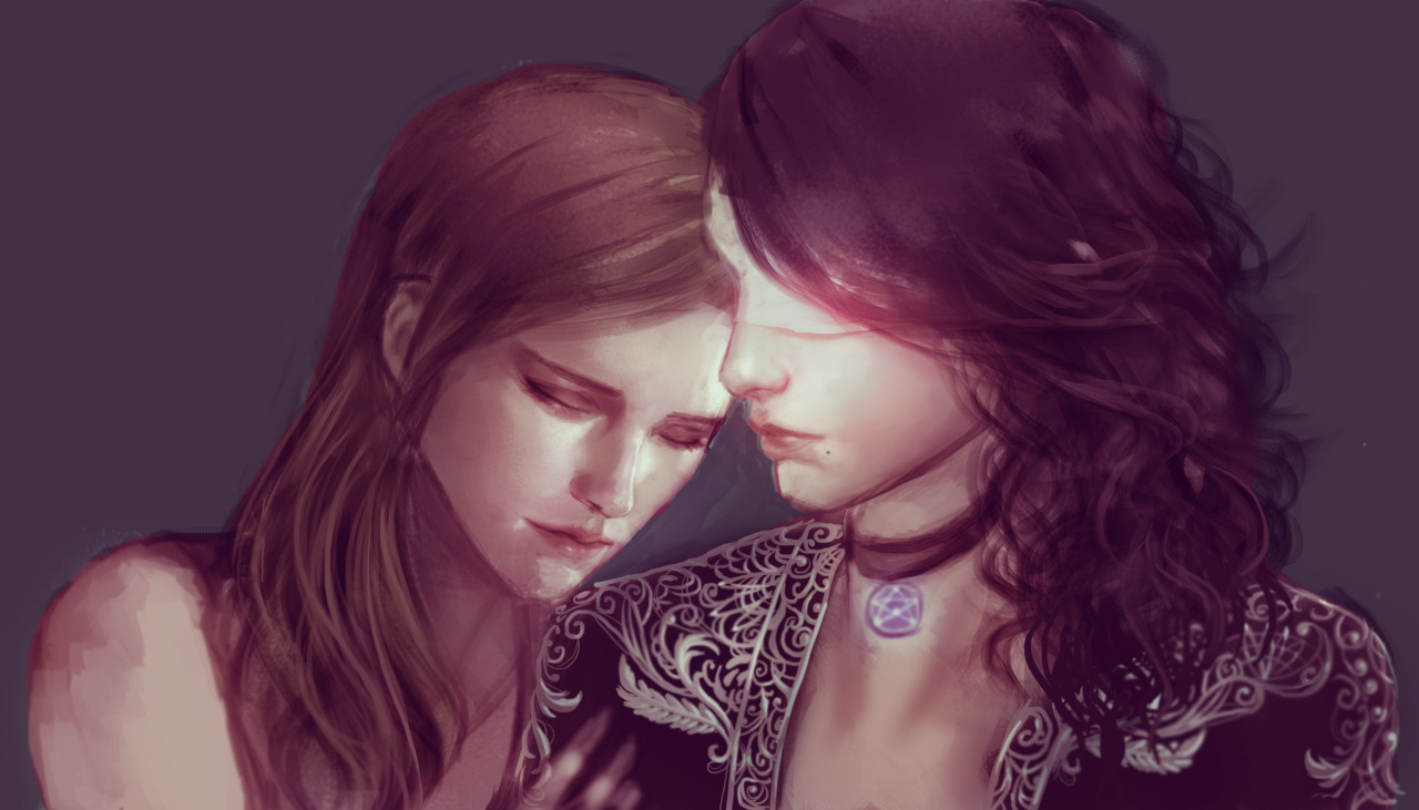 atutcha:  One of my favorite ships!! triss and yennefer during their recovery time