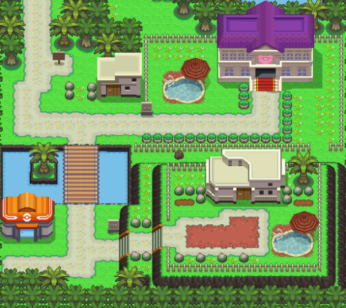 places-in-games:  Pokemon DPP - Resort Area