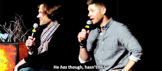 mishasminions:  HERE’S JENSEN OBJECTIFYING MISHA WITH THE TERM “HOT”, AND JARED