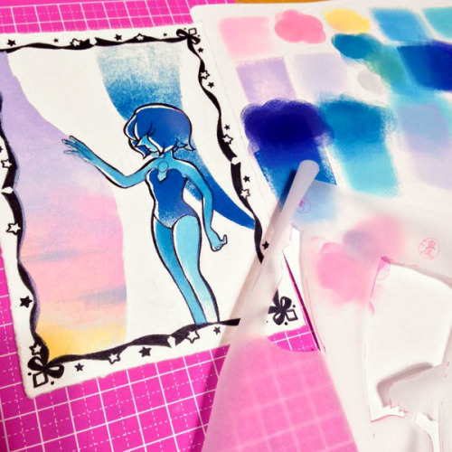 spanglesofstardust:  Precious BLUE (+making) 