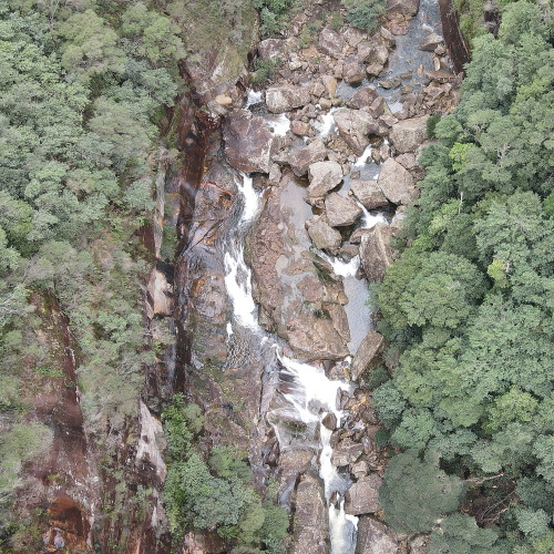 2020: Carrington Falls, in the Budderoo National Park, drops off the Illawarra Escarpment, comprised