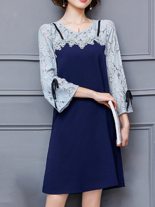 niseu:Vintage Lace Patchwork  Dress ► discount code : Joanna15