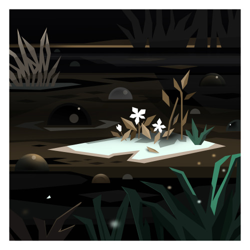 junyiwu: Tar pit + flower family. Does anyone else love the way tar smells? Ugh, it’s so&helli