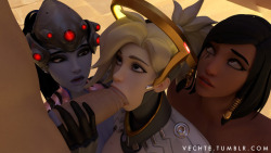 vechte: Overwatch Group Blowjob Based on