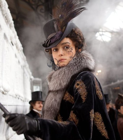 English actress Keira Knightley as Anna Karenina in the movie of 2012.