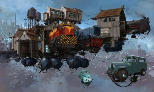 scifiarchive:  Retrofuturistic vehicles by Alejandro “Burda” Burdisio 