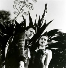 foxesinbreeches:  David Lynch and Isabella Rossellini by Helmut Newton, 1986Also