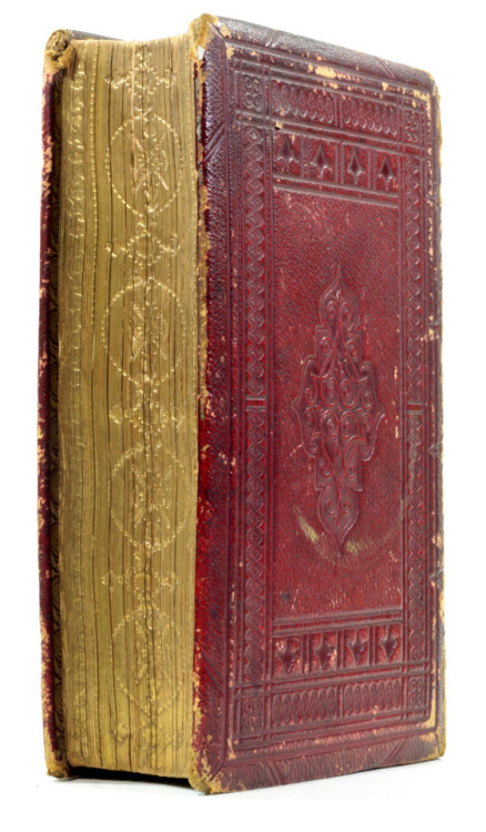Poetical Work of Sir Walter Scott 19th century contemporary full morocco leather gilt binding with g