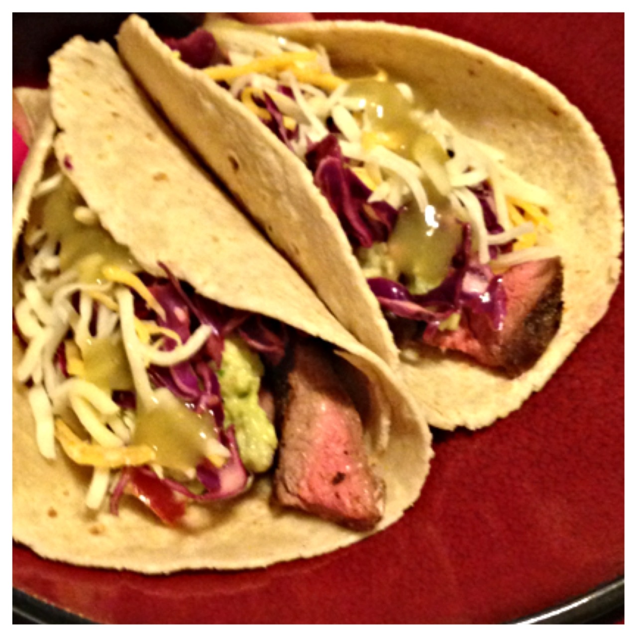 Flat Iron Steak Tacos My boyfriend and I love...