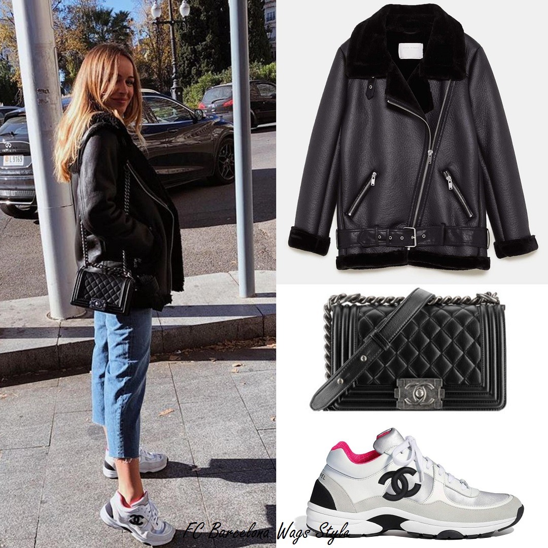 contrasting biker jacket zara