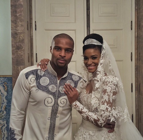 fashionsambapita: Leila Lopes (Miss Universe) &amp;amp; Osi Umenyiora’s Weeding In Luanda,