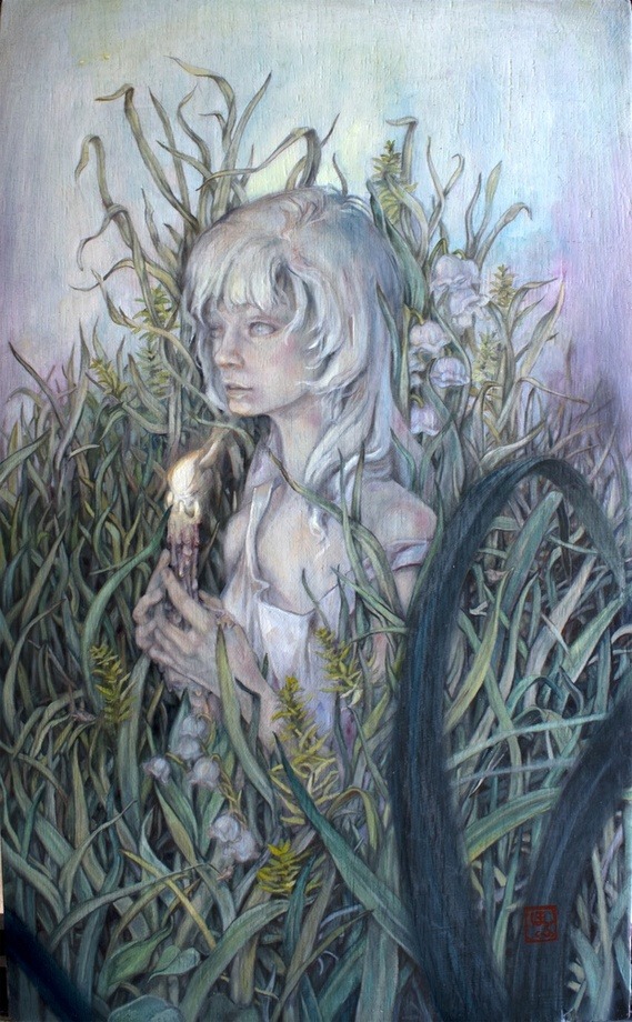 supersonicart:  Hope Doe on INPRNT.The dreamy, haunting paintings of artist Hope