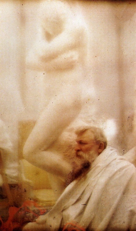 Auguste Rodin et la sculpture d’Eve (autochrome), 1907 -by Edward Steichen