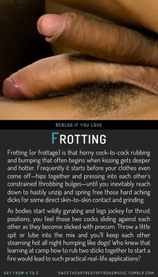 hunkdude:  #gayxxx #frot #Cock2Cock ..  popejohnsmith:  It can get more exquisitely precise as well - glans to glans…